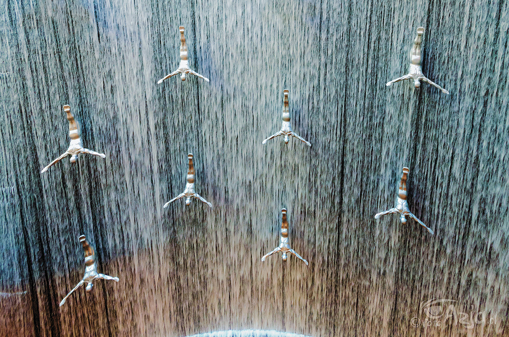 Słynny wodospad w Dubai Mall
