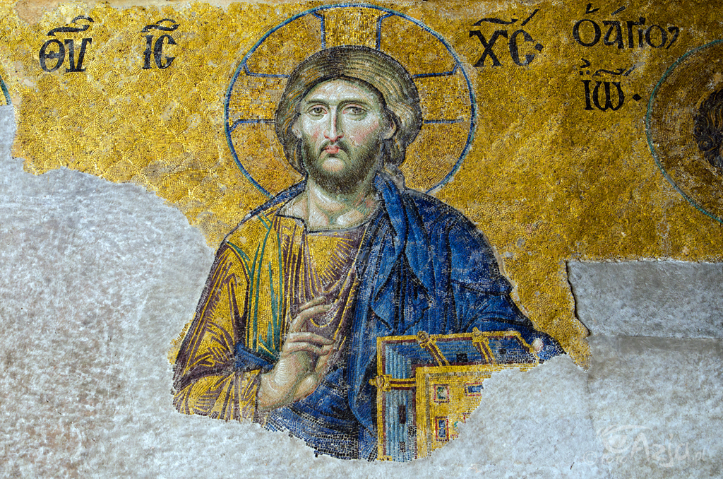 Mozaika Chrystusa w Hagia Sofia